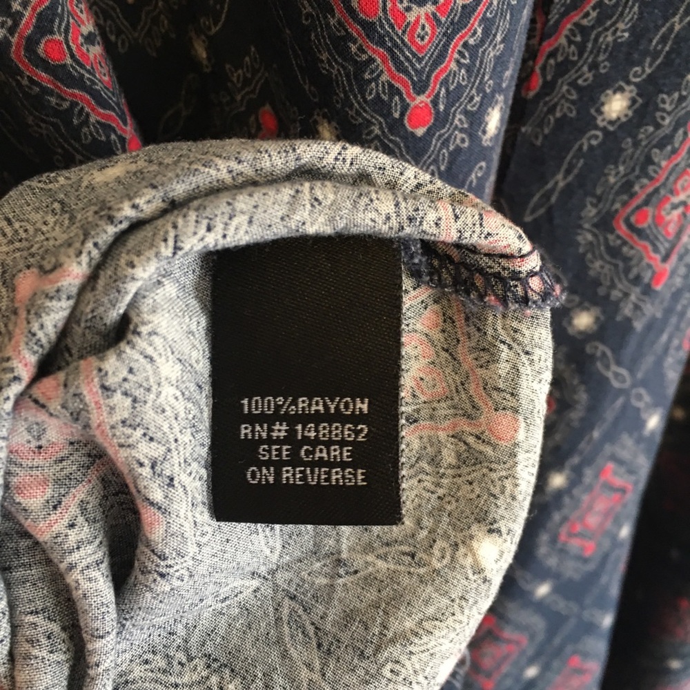SOLD - Torrid | Navy challis dress - Picture 6 of 9